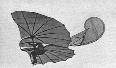 Otto Lilienthal, con i suoi alianti contribuì in modo efficace alla nascita dell'aeroplano
